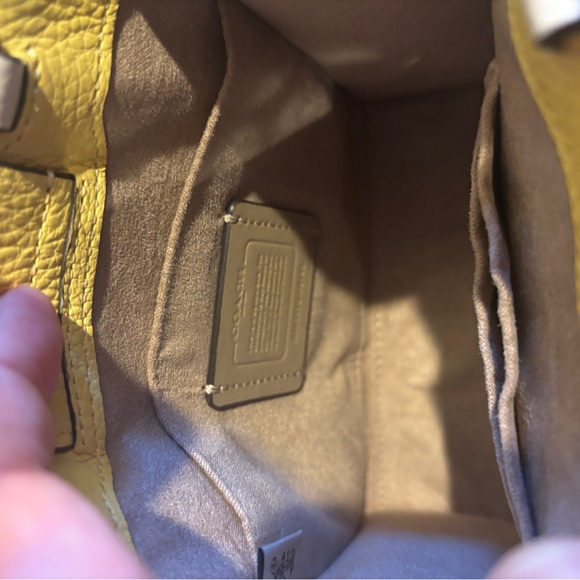 Coach Pepper Mini Yellow and Whitr Women's Bag - Picture 8 of 8